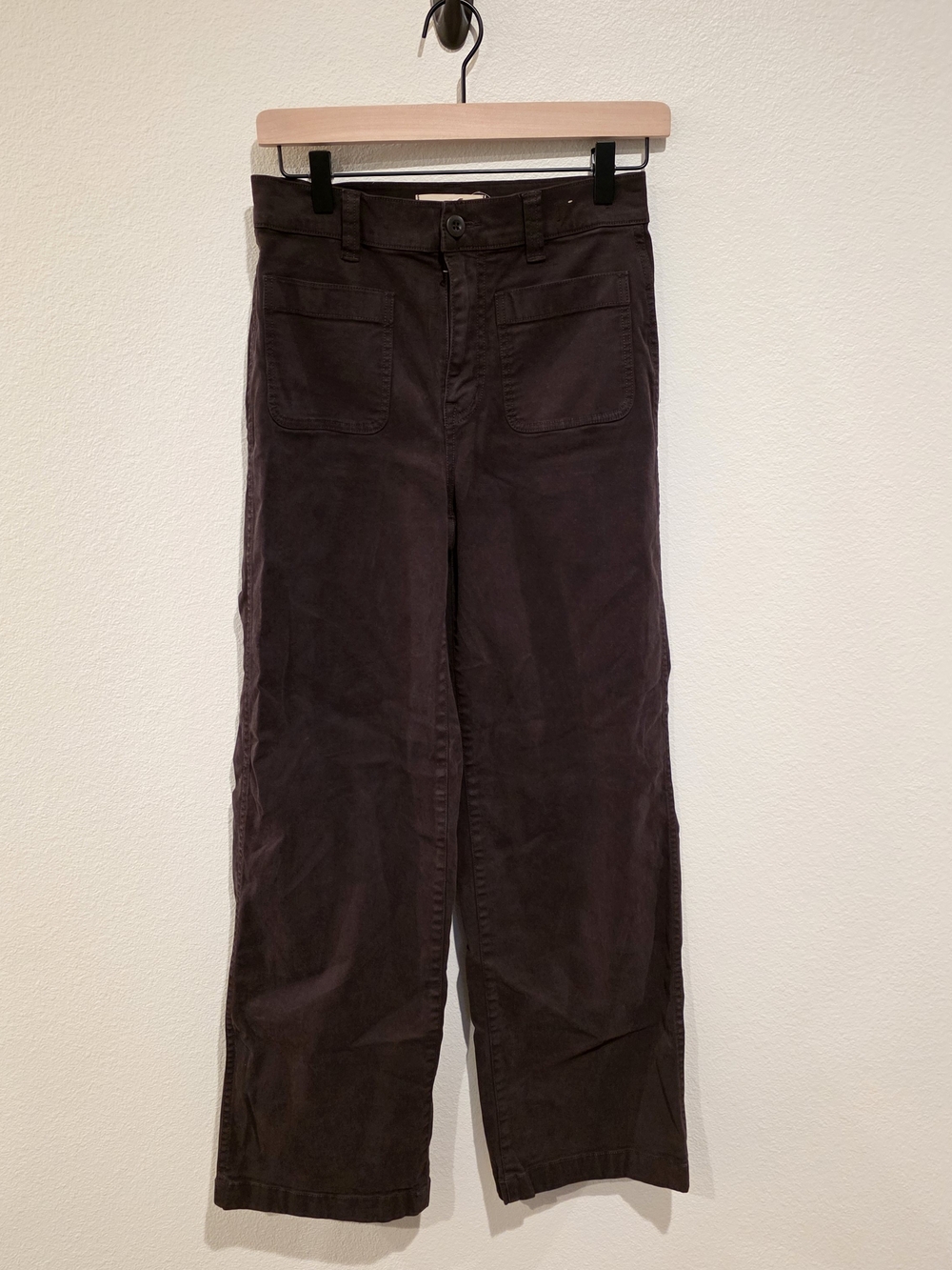 Madewell Straight-Leg Women's Pants in Dark Brown
